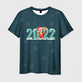 Мужская футболка 3D с принтом Новый год 2022 | Год тигра , 100% полиэфир | прямой крой, круглый вырез горловины, длина до линии бедер | 2022 | christmas | new year | год тигра | наступающий год | новогодний | новый год | рождественский | рождество | рождество христово | с новым годом | святки | тигр | тигренок