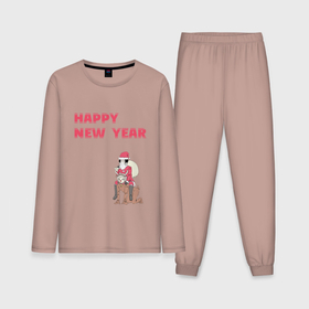 Мужская пижама хлопок (с лонгсливом) с принтом Ацуши и Акутагава | Happy New Year ,  |  | bungou stray dogs | happy new year | акутагава | ацуши | ацуши и акутагава | великий из бродячих псов | новый год
