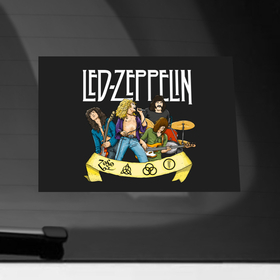 Наклейка на автомобиль с принтом LZ Together в Тюмени, ПВХ |  | alternative | led zeppelin | metall | music | rock | альтернатива | лед зеппелин | лэд зепелин | металл | музыка | рок