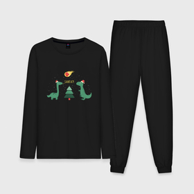 Мужская пижама хлопок (с лонгсливом) с принтом динозаврики  и  елка в Курске,  |  | Тематика изображения на принте: дед мороз | динозавр | ёлка | зима | игрушки | новый год | снегурка