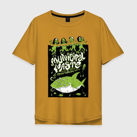 Мужская футболка хлопок Oversize с принтом Municipal Waste   Vienna Viper Room playbill в Белгороде, 100% хлопок | свободный крой, круглый ворот, “спинка” длиннее передней части | bottle | crossover thrash | dudes | eye | fish | group | guys | hype | jaw | jellyfish | municipal waste | music | ocean | playbill | shark | vienna | water | акула | афиша | бутылка | вена | вода | глаз | группа | кроссовер трэш | медуза | музыка |