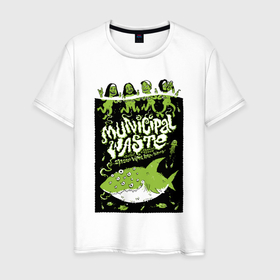 Мужская футболка хлопок с принтом Municipal Waste   Vienna Viper Room playbill в Санкт-Петербурге, 100% хлопок | прямой крой, круглый вырез горловины, длина до линии бедер, слегка спущенное плечо. | bottle | crossover thrash | dudes | eye | fish | group | guys | hype | jaw | jellyfish | municipal waste | music | ocean | playbill | shark | vienna | water | акула | афиша | бутылка | вена | вода | глаз | группа | кроссовер трэш | медуза | музыка |