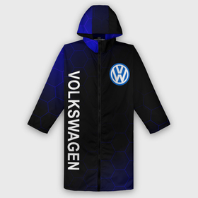 Дождевик унисекс 3D с принтом VOLKSWAGEN ЧЕРНО СИНИЕ СОТЫ в городе Новоалтайск,  |  | auto | sport | volkswagen | авто | автомобили | автомобиль | автомобильные | бренд | внедорожники | вольцваген | легковые | марка | спорт | фольксваген | фольц | фольцваген