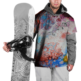 Накидка на куртку 3D с принтом ЦветоТрэш , 100% полиэстер |  | абстракция | молодежный | пестрый | цветной | яркий