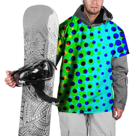 Накидка на куртку 3D с принтом Цветная кислота , 100% полиэстер |  | абстракция | круги | радуга | цветной | яркий