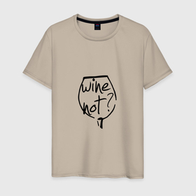 Мужская футболка хлопок с принтом Бокал вина (шампусик) в Кировске, 100% хлопок | прямой крой, круглый вырез горловины, длина до линии бедер, слегка спущенное плечо. | Тематика изображения на принте: 2022 | бокал | вина | новый год | тигр | шампусик