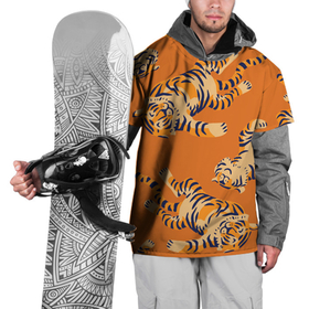 Накидка на куртку 3D с принтом Тигр  паттерн в Белгороде, 100% полиэстер |  | 2022 | год тигра | китайский календарь | надписи | новый год | тигр