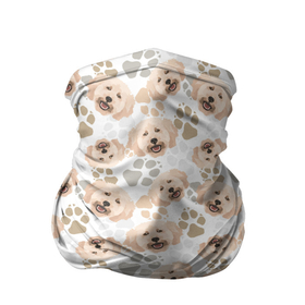 Бандана-труба 3D с принтом Собака Пудель - (Poodle) в Новосибирске, 100% полиэстер, ткань с особыми свойствами — Activecool | плотность 150‒180 г/м2; хорошо тянется, но сохраняет форму | dog | dog poodle | miniature poodle | poodle | poodle puppies | royal poodle | белый пудель | год собаки | друг человека | животное | зверь | карликовый пудель | кинолог | королевский пудель | мини пудель | пёс | пудель