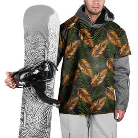 Накидка на куртку 3D с принтом Африканские листья , 100% полиэстер |  | Тематика изображения на принте: африка | листья | паттерн | тропики | цветы