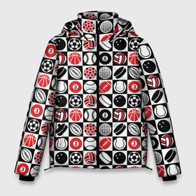 Мужская зимняя куртка 3D с принтом Разные Виды Спорта (SPORT) в Тюмени, верх — 100% полиэстер; подкладка — 100% полиэстер; утеплитель — 100% полиэстер | длина ниже бедра, свободный силуэт Оверсайз. Есть воротник-стойка, отстегивающийся капюшон и ветрозащитная планка. 

Боковые карманы с листочкой на кнопках и внутренний карман на молнии. | athletics | basketball | football | hockey | sport | volleyball | баскетбол | бейсбол | биатлон | бокс | боулинг | волейбол | гольф | зож | крикет | легкая атлетика | лыжный спорт | мма | плавание | регби | спорт | спортсмен