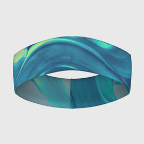Повязка на голову 3D с принтом Акварельные Мазки в Курске,  |  | Тематика изображения на принте: абстракция | акварель | акварельные волны | волны | рисунок