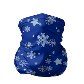 Бандана-труба 3D с принтом Снежинки.. , 100% полиэстер, ткань с особыми свойствами — Activecool | плотность 150‒180 г/м2; хорошо тянется, но сохраняет форму | 2022 | в топе | в тренде | зима | новый год | подарок | популярное | снег | снежинки