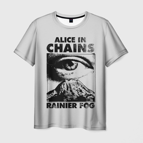 Мужская футболка 3D с принтом Alice ine cains Eye в Петрозаводске, 100% полиэфир | прямой крой, круглый вырез горловины, длина до линии бедер | alice in chains | alternative | metall | music | rock | алиса в цепях | альтернатива | металл | музыка | рок | элис ин чейнс