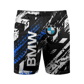 Мужские шорты спортивные с принтом BMW следы от шин в Белгороде,  |  | bmw | bmw performance | m | motorsport | performance | бмв | моторспорт | следы о  шин