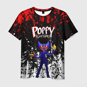 Мужская футболка 3D с принтом Poppy Playtime длинный Монстр. в Курске, 100% полиэфир | прямой крой, круглый вырез горловины, длина до линии бедер | poppy playtime | игра | кукла | монстр | плэйтайм | поппи плейтайм | хагги вагги | хоррор