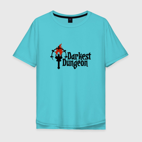 Мужская футболка хлопок Oversize с принтом Darkest Dungeon | Темнейшее подземелье в Новосибирске, 100% хлопок | свободный крой, круглый ворот, “спинка” длиннее передней части | colour of madness | crimson court | darkest dungeon | game | logo | roguelike | shieldbreaker | the shieldbreaker | игра | лого | логотип | ролевая игра | темнейшее подземелье
