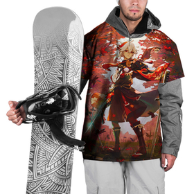 Накидка на куртку 3D с принтом Каэдэхара Кадзуха стоит в лесу Genshin Impact , 100% полиэстер |  | genshin impact | kadzuhara | kazuha | shenhe | venti gi | zhongli | венти | геншен импакт | геншин | импакт | казуха | мечи | чжун ли | эмпакт