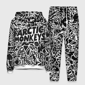 Мужской костюм 3D (с толстовкой) с принтом Arctic monkeys Pattern ,  |  | Тематика изображения на принте: alternative | arctic monkeys | metall | music | rock | альтернатива | арктик монкейс | арктические обезьяны | металл | музыка | рок