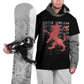 Накидка на куртку 3D с принтом Enter Shikari Lion , 100% полиэстер |  | Тематика изображения на принте: alternative | enter shikari | metall | music | rock | альтернатива | интер шикари | металл | музыка | рок | энтер шикари