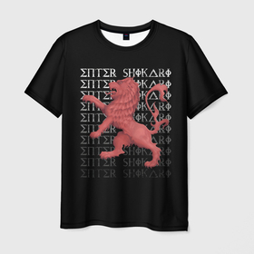 Мужская футболка 3D с принтом Enter Shikari Lion , 100% полиэфир | прямой крой, круглый вырез горловины, длина до линии бедер | alternative | enter shikari | metall | music | rock | альтернатива | интер шикари | металл | музыка | рок | энтер шикари