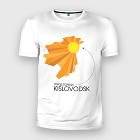 Мужская футболка 3D спортивная с принтом Я люблю Кисловодск в Белгороде, 100% полиэстер с улучшенными характеристиками | приталенный силуэт, круглая горловина, широкие плечи, сужается к линии бедра | кавказ | кисловодск | кмв | курорт | я люблю кисловодск