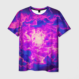 Мужская футболка 3D с принтом ВЕЧНЫЙ РАЙ в Кировске, 100% полиэфир | прямой крой, круглый вырез горловины, длина до линии бедер | блаженство | небеса | облака | рай | сияние | спокойствие