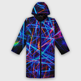 Дождевик унисекс 3D с принтом | NEON LINES | Glowing Lines Effect в городе Новоалтайск,  |  | rave neon | живые линии | неновые лучи | неон | неоновая лампа | неоновая ночь | неоновые ленты | неоновые линии разных цветов | неоновый рейв | светящиеся линии | флекс неон | эффект неона