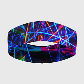 Повязка на голову 3D с принтом | NEON LINES | Glowing Lines Effect в Кировске,  |  | rave neon | живые линии | неновые лучи | неон | неоновая лампа | неоновая ночь | неоновые ленты | неоновые линии разных цветов | неоновый рейв | светящиеся линии | флекс неон | эффект неона