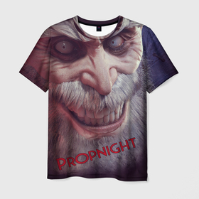 Мужская футболка 3D с принтом Propnight Horror Game в Тюмени, 100% полиэфир | прямой крой, круглый вырез горловины, длина до линии бедер | dead by daylight | pronight выживание | pronight прятки | prop hunt | propnight game | propnight выживание | игра pronight | классический хоррор | новые прятки | пропнайт кооператив