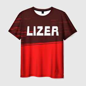 Мужская футболка 3D с принтом Lizer   Краска , 100% полиэфир | прямой крой, круглый вырез горловины, длина до линии бедер | lizer | music | rap | краска | лизер | музыка | рэп | рэпер | рэперы | рэпперы | хип | хип хоп | хоп