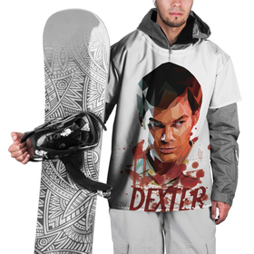 Накидка на куртку 3D с принтом Декстер Dexter new в Новосибирске, 100% полиэстер |  | dexter | декстер | кровь | преступения