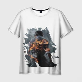 Мужская футболка 3D с принтом Зов ада Hellbound огонь , 100% полиэфир | прямой крой, круглый вырез горловины, длина до линии бедер | hellbound | грехи | зов ада | нетфликс | огонь | сжигая душу