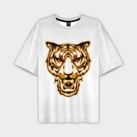Мужская футболка OVERSIZE 3D с принтом Тигр с классным и уникальным дизайном в крутом стиле. Символ 2022 года. Это будет ваш талисман. в Новосибирске,  |  | Тематика изображения на принте: белый | белый тигр | большая кошка | гато | глаза | животное | зверь | король | кошка | кошки | лев | лицо | пантера | портрет | разноцветный | серия | тигер | тигр | тигре | тигры | хищник