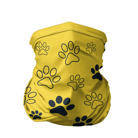 Бандана-труба 3D с принтом У меня лапки в Екатеринбурге, 100% полиэстер, ткань с особыми свойствами — Activecool | плотность 150‒180 г/м2; хорошо тянется, но сохраняет форму | домашние | животные | кошка | лапки | любители | питомцы | прогулка | следы | собак