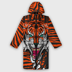 Дождевик унисекс 3D с принтом Wild cat 22 в городе Новоалтайск,  |  | tiger | когти | кошка | полосы | тигр | хищник