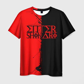 Мужская футболка 3D с принтом Enter shikari Cyber в Екатеринбурге, 100% полиэфир | прямой крой, круглый вырез горловины, длина до линии бедер | alternative | enter shikari | metall | music | rock | альтернатива | интер шикари | металл | музыка | рок | энтер шикари