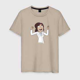 Мужская футболка хлопок с принтом Рейган Ридли в Курске, 100% хлопок | прямой крой, круглый вырез горловины, длина до линии бедер, слегка спущенное плечо. | девушка | инженер | механик | персонаж | радость