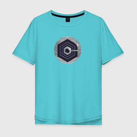 Мужская футболка хлопок Oversize с принтом Логотип Cognito Inc в Санкт-Петербурге, 100% хлопок | свободный крой, круглый ворот, “спинка” длиннее передней части | глобус | знак | корпорация | круг | логотип