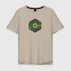 Мужская футболка хлопок Oversize с принтом Accepted в Курске, 100% хлопок | свободный крой, круглый ворот, “спинка” длиннее передней части | знак | корпорация | лого | надпись | печать