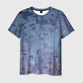 Мужская футболка 3D с принтом космические тяночки в Курске, 100% полиэфир | прямой крой, круглый вырез горловины, длина до линии бедер | аниме тянки | аниме тяночки | в топе | в тренде | манга | манга тянки | тянки | тяночки