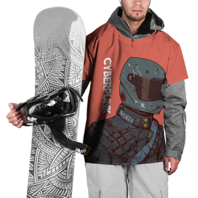 Накидка на куртку 3D с принтом Cyberpunk (+Спина) в Тюмени, 100% полиэстер |  | cyberpunk | cyberpunk 2077 | байкер | надпись | рисунок | текст