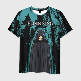 Мужская футболка 3D с принтом Elden Ring Кольцо Элдена в Новосибирске, 100% полиэфир | прямой крой, круглый вырез горловины, длина до линии бедер | elden ring | игра элден ринг | кольцо элдена | элден | элден ринг