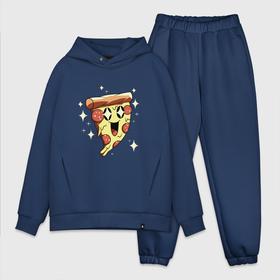 Мужской костюм хлопок OVERSIZE с принтом CUTE PIZZA в Курске,  |  | cute | pepperoni | pizza | еда | кусок | кусок пиццы | пепперони | пицца
