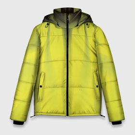 Мужская зимняя куртка 3D с принтом Орхидея в желтом. Абстракция. Дополнение.  541 1. в Петрозаводске, верх — 100% полиэстер; подкладка — 100% полиэстер; утеплитель — 100% полиэстер | длина ниже бедра, свободный силуэт Оверсайз. Есть воротник-стойка, отстегивающийся капюшон и ветрозащитная планка. 

Боковые карманы с листочкой на кнопках и внутренний карман на молнии. | abstract flower | abstraction | black | flower | fractal | neon | yellow | абстрактный цветок | абстракция | желтый | неон | фрактал | цветок | черный