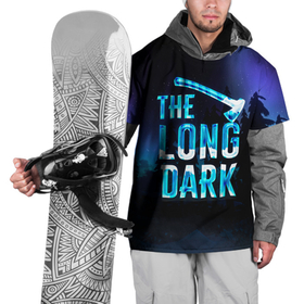 Накидка на куртку 3D с принтом The Long Dark Logo в Тюмени, 100% полиэстер |  | Тематика изображения на принте: alaska | long dark | the long dark | аляска | выживание | длинная тьма | долгая тьма | игра long dark