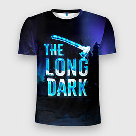 Мужская футболка 3D спортивная с принтом The Long Dark Logo в Кировске, 100% полиэстер с улучшенными характеристиками | приталенный силуэт, круглая горловина, широкие плечи, сужается к линии бедра | Тематика изображения на принте: alaska | long dark | the long dark | аляска | выживание | длинная тьма | долгая тьма | игра long dark