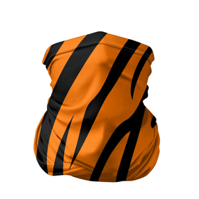 Бандана-труба 3D с принтом Текстура тигра/tiger в Курске, 100% полиэстер, ткань с особыми свойствами — Activecool | плотность 150‒180 г/м2; хорошо тянется, но сохраняет форму | tiger | кошка | оранжевый черный | символ 22 года | текстура | тигр
