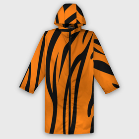 Дождевик унисекс 3D с принтом Текстура тигра tiger в городе Новоалтайск,  |  | tiger | кошка | оранжевый черный | символ 22 года | текстура | тигр