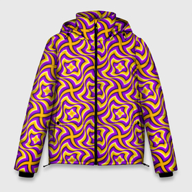 Мужская зимняя куртка 3D с принтом Желто-Фиолетовый фон (иллюзия движения) в Санкт-Петербурге, верх — 100% полиэстер; подкладка — 100% полиэстер; утеплитель — 100% полиэстер | длина ниже бедра, свободный силуэт Оверсайз. Есть воротник-стойка, отстегивающийся капюшон и ветрозащитная планка. 

Боковые карманы с листочкой на кнопках и внутренний карман на молнии. | абстракция | аум | галлюцинация | зазеркалье | игра ума | иллюзии | индиго | майя | мантра | медитация | мираж | неон | нирвана | обман зрения | ом | оптические иллюзии | просветление | психоделика