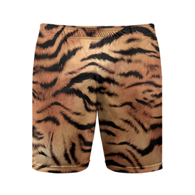 Мужские шорты спортивные с принтом Шкура тигра текстура в Екатеринбурге,  |  | 2022 | год тигра | новый год | новый год 2022 | символ года | тигр | тигренок | тигрица | тигры